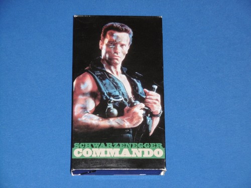 Commando Arnold Schwarzenegger RARE VHS Tape 1985 CBS FOX Video Phantom Commando