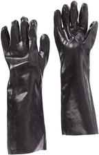 18” Chemical Resistant Gloves - 3 Pairs - Heavy Duty, PVC Coated, Comfort Lined
