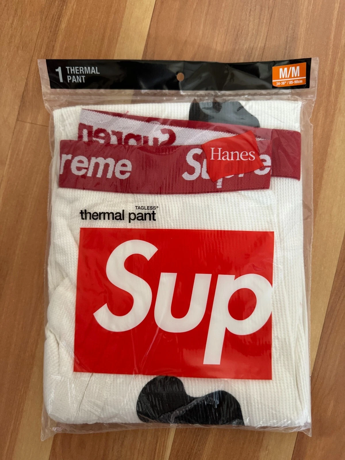 Pantalon thermique Supreme®/hanes® Bones taille M blanc FW21