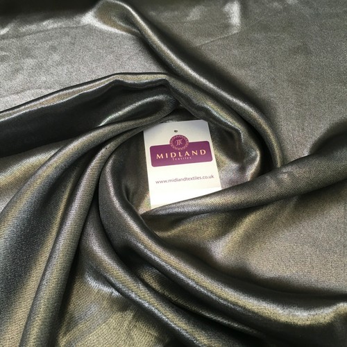 Gold Shimmer Foil Satin Georgette Chiffon Crepe Fabric 110cm MR1178 Mtex - Picture 225 of 302