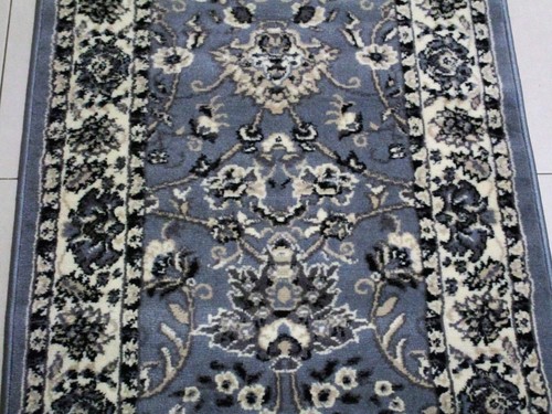NEW GREY TRADITIONAL PERSIAN DESIGN FLOOR HALL HALLWAY RUNNER RUG 80X300CM - Picture 4 of 7