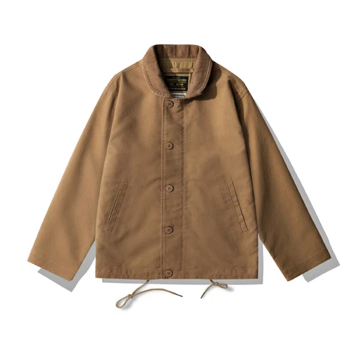 Herren Baumwolle Stehkragen Jacke Retro Mantel Oberbekleidung Langarm Vintage Formell - Bild 2 von 24