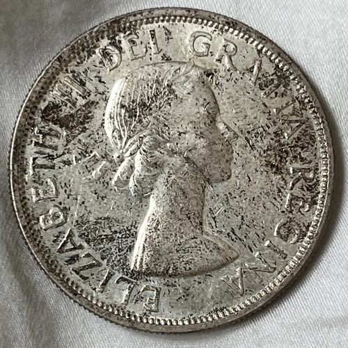 1957 Canada Silver Dollar $1 Canadian Coin Uncirculated Elizabeth II B06