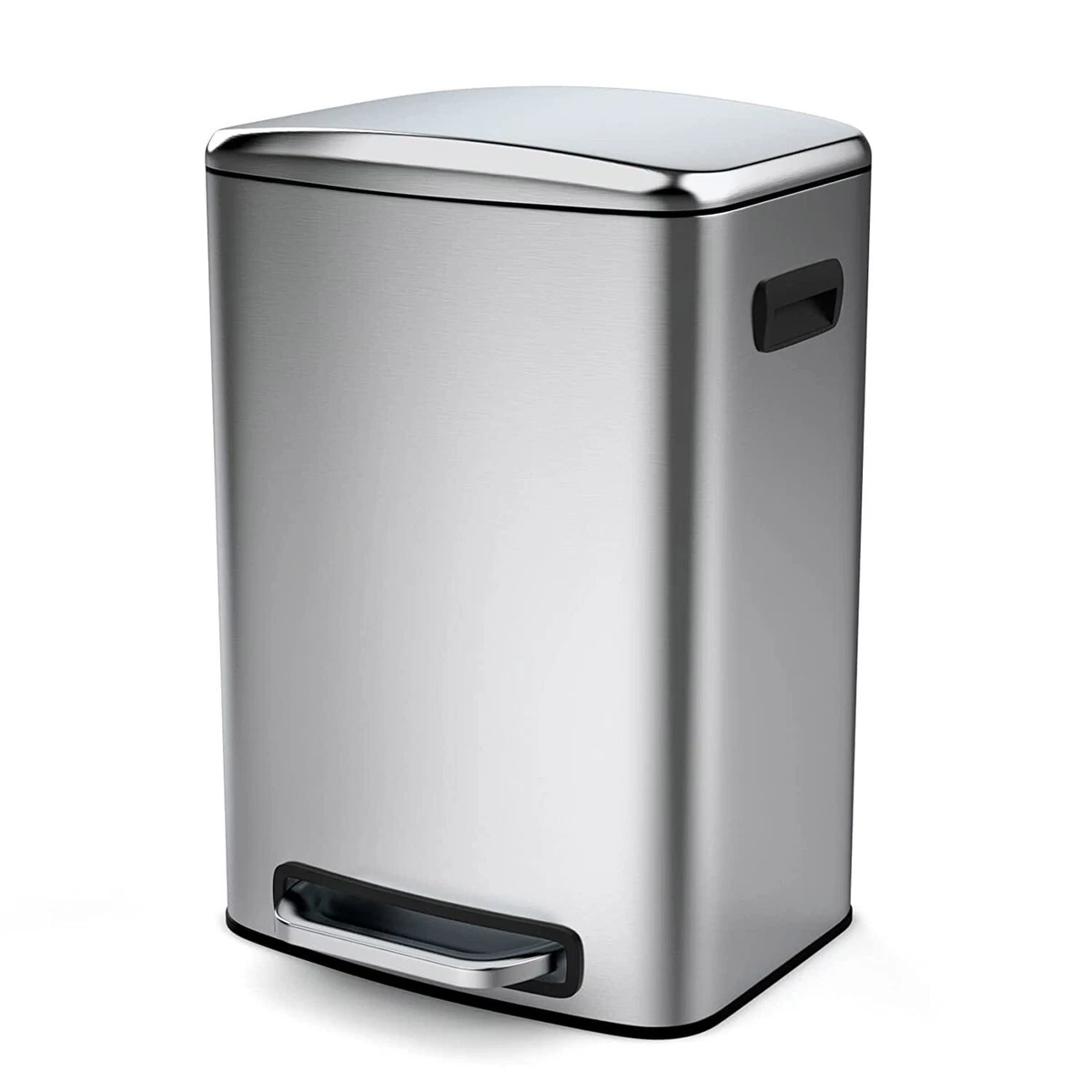 Stainless Steel Trash Can - 13 Gallons