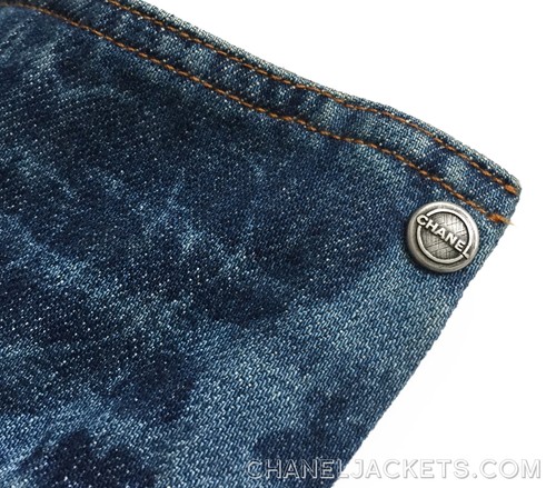 $ 2.650 CHANEL 16P Kamelie Denim Flare ROCK * FR 38 - 40 / US 6 ~ MAKELLOS! - Bild 4 von 12