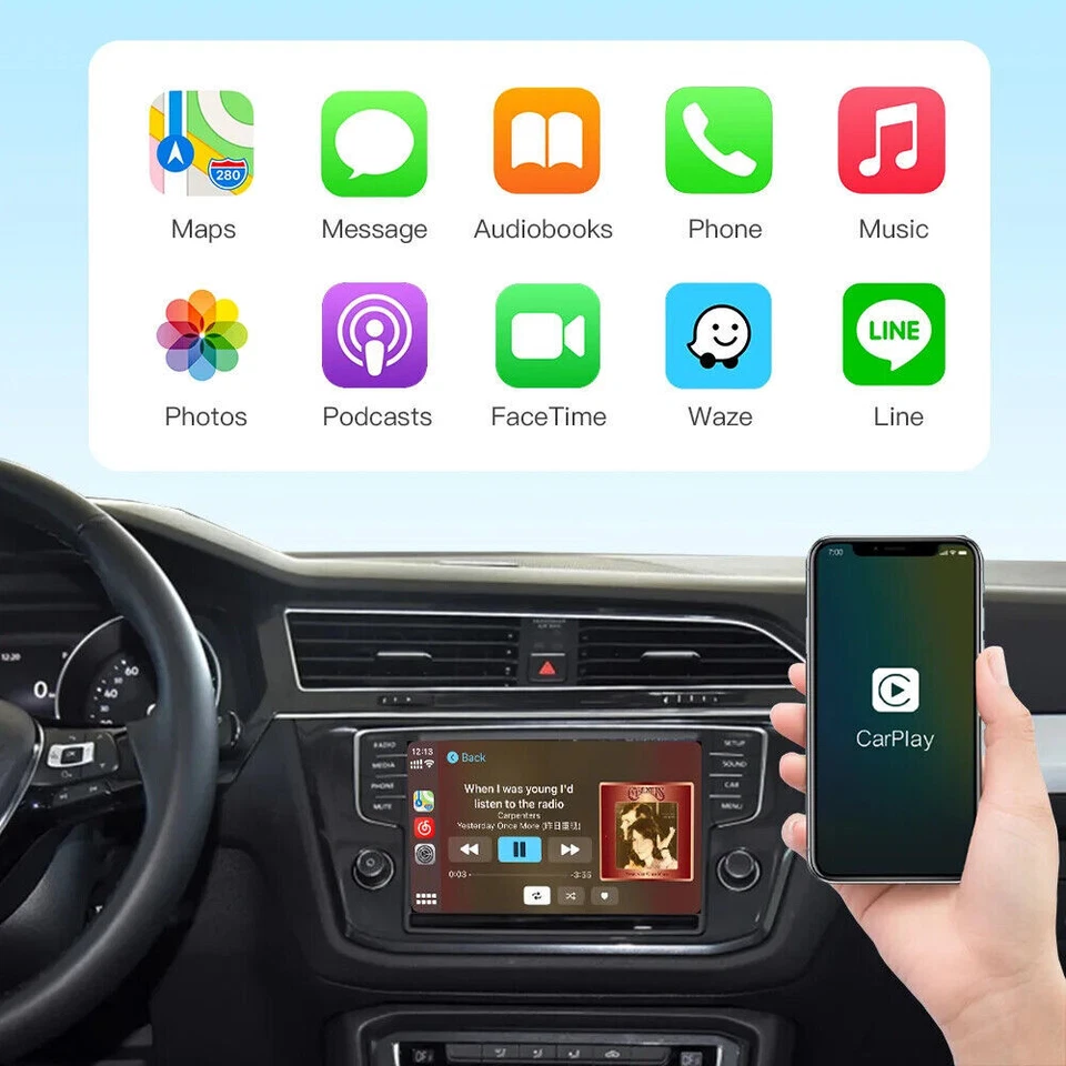 Wireless Carplay/Android Auto Box Für Volkswagen Skoda Octavia A5 Golf 7 MIB&2 - Bild 3 von 4