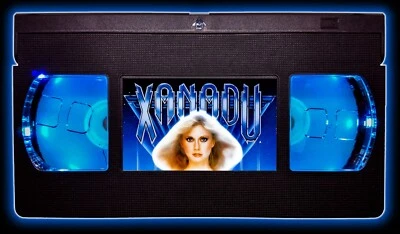HANDMADE Xanadu (1980) - Retro VHS Lamp +Remote Control - Olivia Newton-John