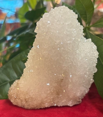 Fantastic CHALCEDONY QUARTZ STALACTITE Crystal Cluster 376.9 Grams India - Picture 2 of 21