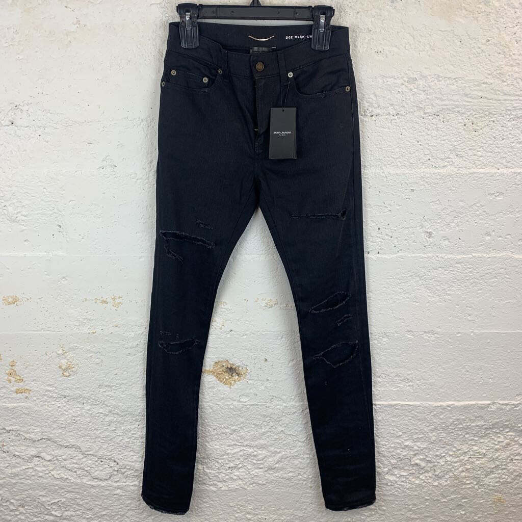 SAINT LAURENT PARIS D02 M/SK-LW BLACK JEANS (RETAIL $850) | eBay SAINT LAURENT PARIS D02 M/SK-LW BLACK JEANS (RETAIL $850) | eBay