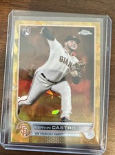 2022 topps chrome sapphire kervin castro gold refractor /50 Rookie Rc