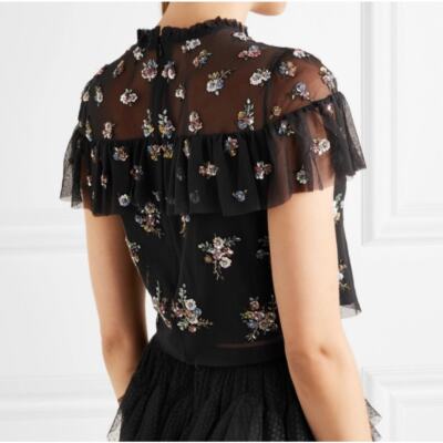 トップス theredthread S motif tulle tops THEREDTHREAD】S motif tulle tops