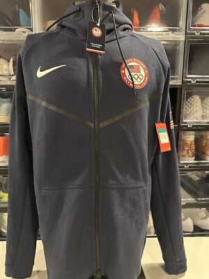 Nike Tech Fleece Team USA Olympic Hoodie 2016 Men's Sz XL 807610