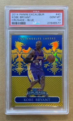 2014-15 PANINI EXCALIBUR CRUSADE BLUE KOBE BRYANT #40 PSA 10 GEM MINT NO:118/149 - Picture 3 of 4