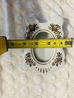 Vintage Porcelain Standing Picture Frame Pink & Green Floral 5.5“  — photo 3