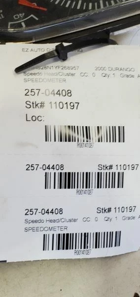 1999 - 2000 年,道奇 Durango,速度计集群 MPH,部件号: 56045387AC — 第 4/4 张图片
