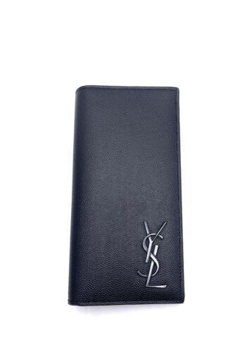 SAINT LAURENT long wallet with coin purse black men's 396308 SAINT LAURENT long wallet with coin purse black men's 396308