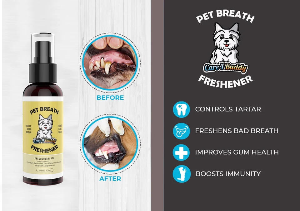 Dog Dental Oral Care Cat Pet Spray Breath Freshener Protects Gums and Teeth - Image 4 of 4