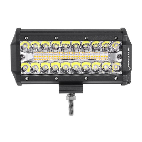 Barra de luz de trabajo LED AUXBEAM 7" pulgadas lámpara estroboscópica conducción camión todoterreno ámbar/blanco - Imagen 11 de 12