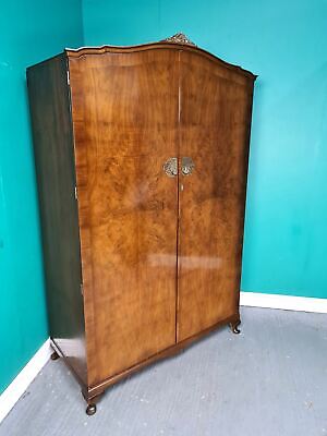 Buy An Antique Queen Ann Style Walnut Double Wardrobe ~Delivery Available~
