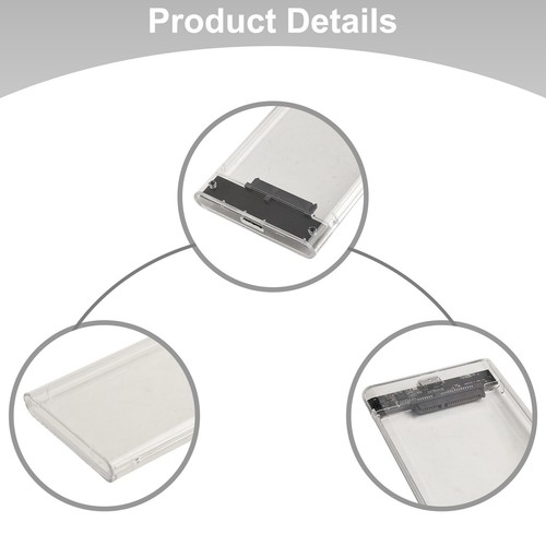 Externer Festplattengehäuse Kompakt PC Transparentes Design USB -Typ C - Bild 7 von 35