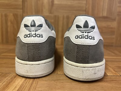 RARE🔥 Adidas Original Campus Wolf Gray White Sz 11 Mens  RARE🔥 Adidas Original Campus Wolf Gray White Sz 12 Mens Shoe 2011 Skateboarding main image 0
