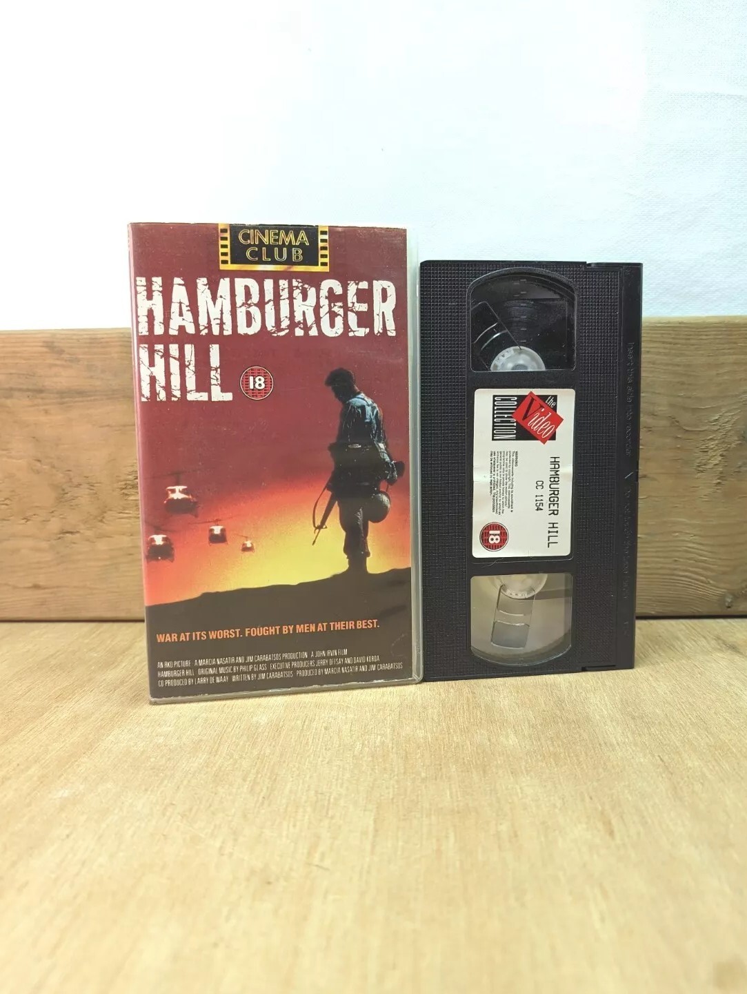 Hamburger Hill - 1991 VHS Video Tape - Original Cinema Club Edition War Film