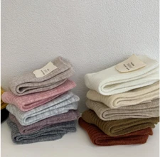 5 Pairs Wool Warm Thick Soft Crew Fuzzy Cozy Socks Women Christmas Boots Winter