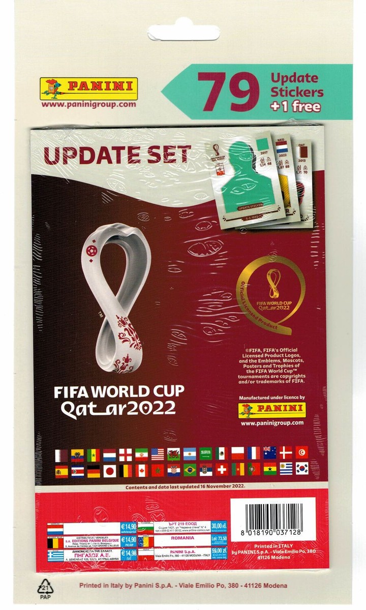 【ay1030】FIFA WORLD CUP スペシャルセット PANINI FIFA WORLD CUP QATAR 2022 UPDATE SET 79 UPDATE