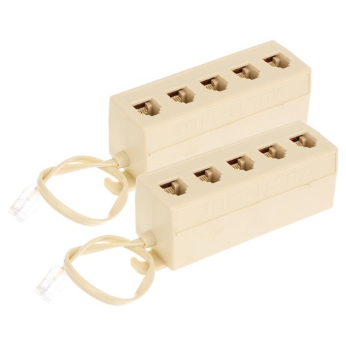2 Pcs Junction Box Adapter Telefonzubehör Telefonanschlussadapter