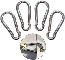 4 Pcs 2.8 Inches Flag Pole Snap Clip Hooks Flagpole Attachment