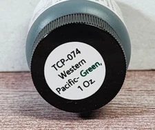 Tru Color Paint TCP-74 WESTERN PACIFIC GREEN Model Railroad 1 oz bottle