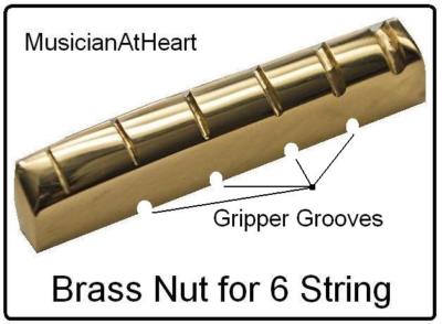 AxeMasters NO GLUE Brass Nut made for EPIPHONE Guitar Les Paul SG 335 and more