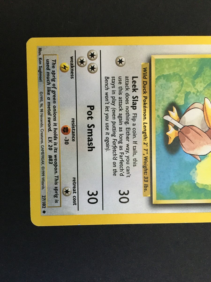 farfetch'd pokemon card value Amazon.com: Pokemon - Farfetch39;d (68/108)