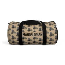 The Mandalorian & Grogu Duffel Bag, Baby Yoda Bag, Star Wars Bag, Men's Gym Bag