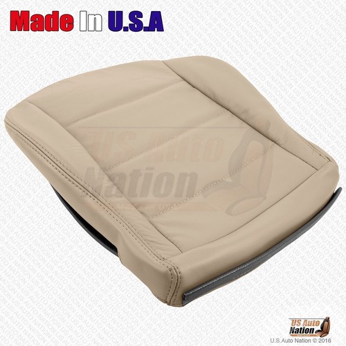 1999 - 2004 Volkswagen Jetta Driver Bottom Replacement Leather Seat Cover Tan - Picture 7 of 9