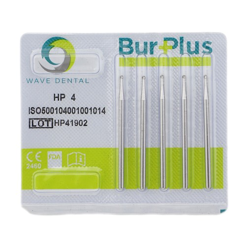 WAVE Dental Carbide Straight Burs Round HP 1/2 4 6 8 2.35mm Low Speed Handpiece - Picture 5 of 78
