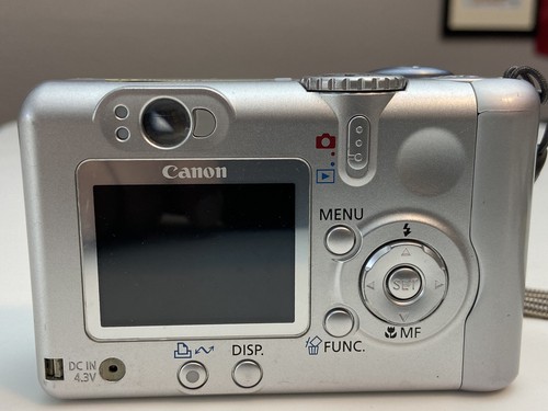 Canon Power Shot A75 Silver 1.8" LCD 3.2MP Digital Camera Parts Only Not Working - Picture 8 of 24