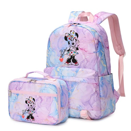 2 pz Topolino Minnie zaino multitasca borsa pranzo zaino set borsa scuola - Foto 7 di 56