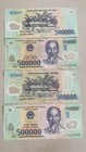 4 x 500,000 VIETNAM DONG | VIETNAMESE CURENCY | 1 x TWO MILLION - $2,000,000 VND
