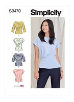 Simplicity 9470 Damenblusen Schnittmuster GrößEn 6-14 & 14-22 AnfäNger