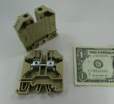 Lot 2 Heavy Duty Klemsan Din Rail Terminals CE 76A 750V, 12-4 AWG, PEK 16, PEK16