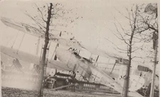 WW1 US AEF France 1918 German Biplane in Antique Original Rare Photo