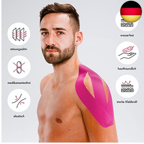 Kintex 6 Rollen Kinesiologie-Tape Set | gemischt | Physio-Tape | Therapie-Tape - Bild 4 von 6