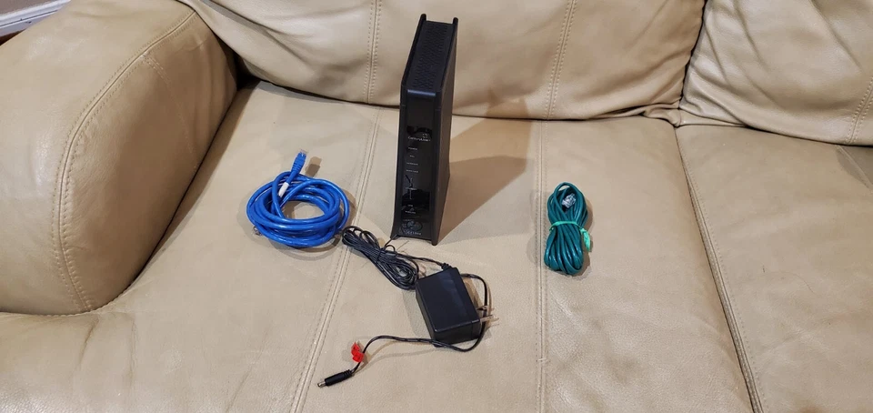 Zyxel C1100Z 802.11n Wireless Gateway CenturyLink WIFI Modem Router With 2 Cable - Image 3 of 4
