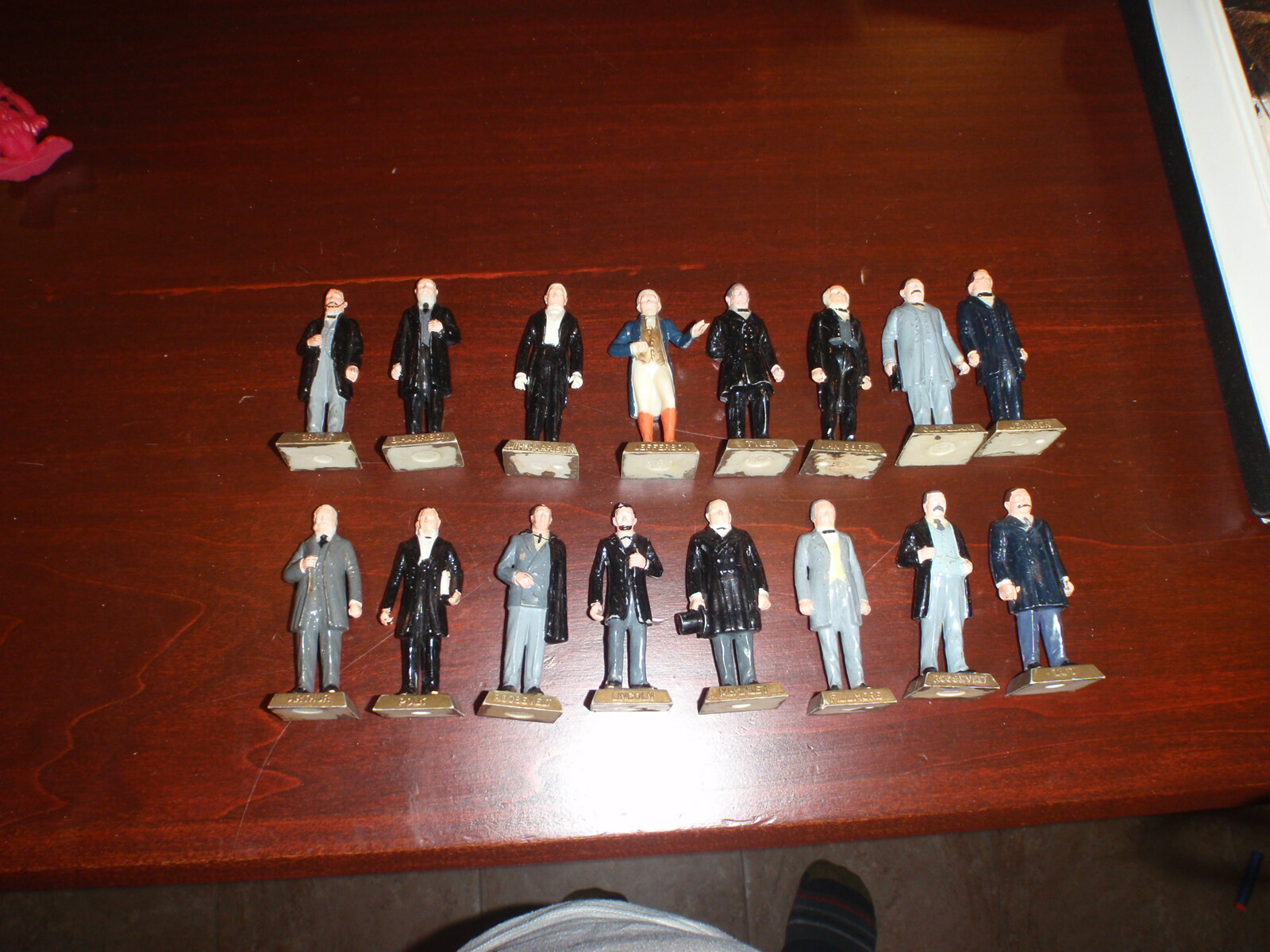 Vintage Marx Toys President Figurines Lot Of 16 Plastic Presidential