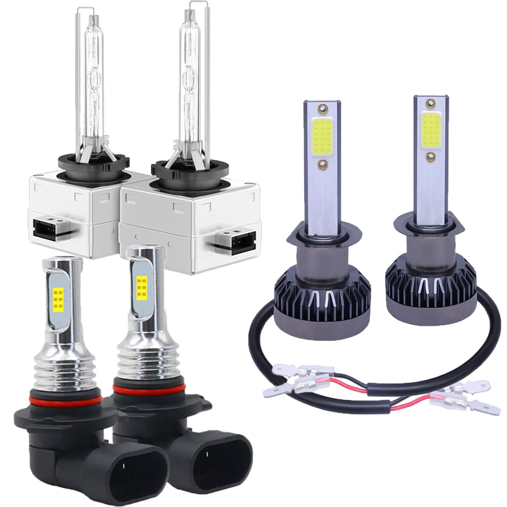 6000K LED Headlight Hi-Lo Beam Fog Light Bulbs For Cadillac Escalade 2007-2014