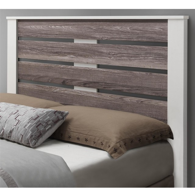 Ameriwood Home Colebrook Full Headboard Vintage White Rustic Full Rustic Headboard Farmhouse White Wall Mount Bed Frame Vintage Bedroom