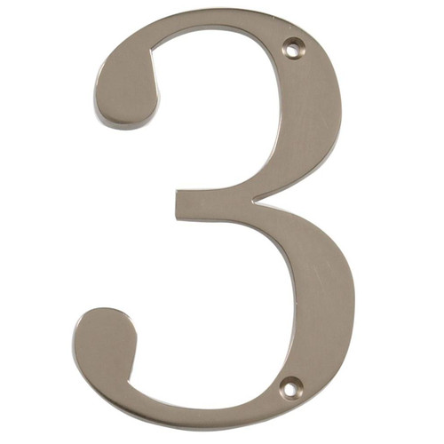 Hillman Distinction 843323 4-Inch Brushed Nickel Flush-Mount House, Number 3