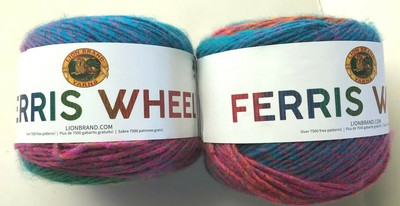 Lion Brand Ferris Wheel Garn – Evergreen, 247 M, 100% Acryl, Selbstgestreift