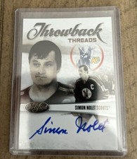 SIMON NOLET 2010-11 CERTIFIED THROWBACK THREADS AUTOGRAPH AUTO #1/100! SCOUTS